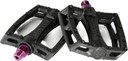 Colony Fantastic 9/16" Plastic Pedals Black/Purple