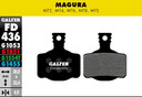 Galfer Bike FD436 Magura MT2/Campy H11 Standard Disc Brake Pads