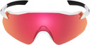 Shimano Equinox Sunglasses Metallic White w/ Red Ridescape Road Lens
