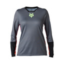 Fox Defend Race Womens MTB LS Jersey Pewter 