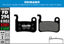 Galfer Bike FD294 Shimano Deore Standard Disc Brake Pads