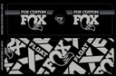 Fox Custom Fork and Shock Decal Kit 2021 Battleship Grey