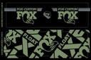 Fox Custom Fork and Shock Decal Kit 2021 Pistachio