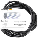 Jagwire Basics Shift Kit Universal Gear Cable Black