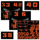Fox Custom Fork and Shock Decal Kit 2021 Factory Orange