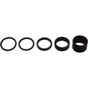 PRO 2/2.5/5/10/20mm 1-1/8" Alloy Fork Steerer Spacer Set Black