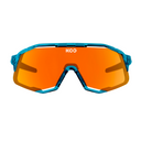 Koo Demos Luce Capsule Collection Teal Blue Glass/Orange Sunglasses