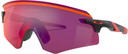 Oakley Encoder Sunglasses Matte Black and Red w/ Prizm Road Lens