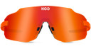 KOO Supernova Sunglasses Orange Fluro (Red Mirror Lens)