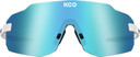 KOO Supernova Sunglasses White (Turquoise Mirror Lens)
