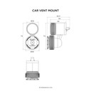 Quad Lock Car Air-Vent Mount