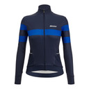 Santini Coral Bengal - Women's Thermal Jersey - Nautica Blue