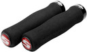 SRAM 129mm Contour Foam Locking Grips Black/Black (with Clamps & End Plugs)