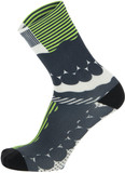Santini SMS Optic Medium Profile Socks Fluro Green