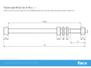 Tacx T1711 E-Thru M12x1.0 Rear Trainer Axle Skewer