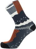 Santini SMS Optic Medium Profile Socks Fluro Orange