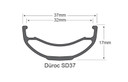 Sunringle Duroc SD37 PRO 27.5" Front Wheel