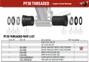 Wheels MFG PF30 Threaded Angular Contact Bottom Bracket Black