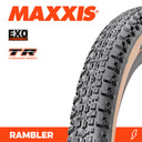 Maxxis Rambler EXO TR Tanwall Folding 60 TPI Gravel Tyre 700 x 50c