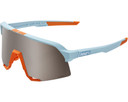 100% S3 Sunglasses Soft Tact Two Tone (HiPER Silver Mirror Lens)