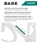 Wolf Tooth B-RAD 3 Mounting Base Bottle Cage/Accessory Mount