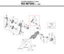 Shimano SLX RD-M7000 Replacement Bracket Axle Unit