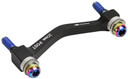 SRAM 20P F-180mm/R-160mm Disc Brake Post Mount w/Stainless Steel Rainbow Bolts