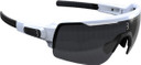 BBB Commander Sports Glasses White Frame Smoke Silver Lens