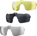 BBB Commander Sports Glasses White Frame Smoke Silver Lens