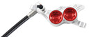 Hope Tech4 E4 Rear Disc Brake Silver/Red Black Cable
