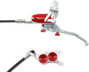 Hope Tech4 E4 Front Disc Brake Silver/Red Black Cable