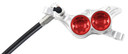 Hope Tech4 E4 Front Disc Brake Silver/Red Black Cable