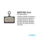 Shimano BR-M9100/BR-R9270 K05Ti-RX Resin Disc Brake Pads