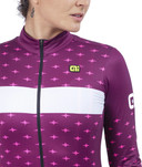 Ale PR-R Stars LS Womens Jersey Prune/Fluro Pink 2022