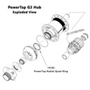 PowerTap 24mm Radial Buna-N Torque Tube Quad-Ring Black