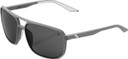 100% Konnor Square Sunglasses Soft Tact Dark Haze (Smoke Lens)