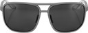 100% Konnor Square Sunglasses Soft Tact Dark Haze (Smoke Lens)