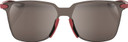 100% Legere Square Sunglasses Soft Tact Crimson (Hiper Silver Mirror Lens)