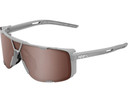 100% Eastcraft Sunglasses Soft Tact Cool Grey (HiPER Crimson Silver Mirror Lens)