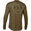 Fox Ranger Font Olive Green MTB LS Jersey S