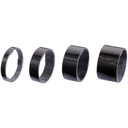 BBB UltraSpace Carbon Headset Spacer Set 1 1/8 Black