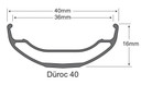 Sunringle Duroc 40 29" 28H SB Rim Black