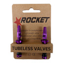 Rocket Presta Tubeless Valves Purple 48mm