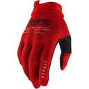 100% ITRACK Red Full Finger Gloves