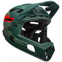 Bell Super Air R MIPS Full Face Helmet Matte/Gloss Green/Infrared