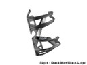 Elite Prism Carbon Bottlecage Black Gloss/White Logo Right