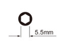 IceToolz 12C3 Hex Spoke Tool - 5.5mm