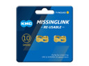 KMC Missing Link 10R Speed Connector - Twin Pack - Ti-N Gold