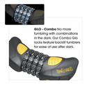 OnGuard Terrier Combo Glo Cable 185cm x 10mm Lock