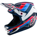 Troy Lee Designs D4 AS Polyacrylite Bl/Wht MTB Helmet